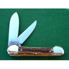 Fight'n Rooster Frank Buster Celebrated Cutlery Germany Stag Canoe Jack Knife - Mint Fight'n Rooster Frank Buster Celebrated Cutlery Germany Stag Canoe Jack Knife - Mint