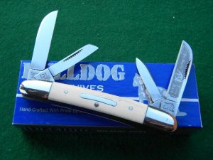 Bulldog Brand Solingen Germany Elephant Ivory 4 Blade Congress Knife - NIB