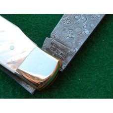 Weidmannsheil Solingen Germany Pearl Damascus Lockback Knife - NIB Weidmannsheil Solingen Germany Pearl Damascus Lockback Knife - NIB