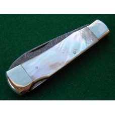 Weidmannsheil Solingen Germany Pearl Damascus Lockback Knife - NIB Weidmannsheil Solingen Germany Pearl Damascus Lockback Knife - NIB