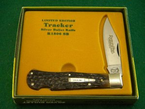 Remington UMC USA 1990 Genuine Bone R1306 Silver Bullet Tracker Lockback Knife - NIB 