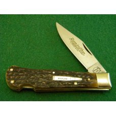 Remington UMC USA 1990 Genuine Bone R1306 Silver Bullet Tracker Lockback Knife - NIB Remington UMC USA 1990 Genuine Bone R1306 Silver Bullet Tracker Lockback Knife - NIB
