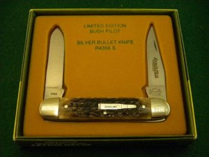 Remington UMC USA 1993 Genuine Bone R4356 Silver Bullet Bush Pilot Knife - NIB 