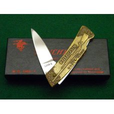 Winchester Trademark USA W 15 1988-1 Brass Lockback Knife - NIB Winchester Trademark USA W 15 1988-1 Brass Lockback Knife - NIB
