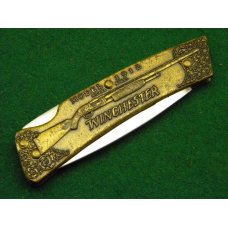 Winchester Trademark USA W 15 1988-1 Brass Lockback Knife - NIB Winchester Trademark USA W 15 1988-1 Brass Lockback Knife - NIB