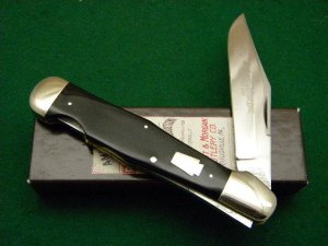 Schatt & Morgan Titusville PA. 2009 Buffalo Horn 04182L Lockback Coke Bottle Knife - NIB