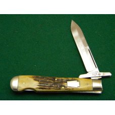 Schatt & Morgan Titusville PA. 1995 Stag 03191L Swing Guard Lockback Knife - NIB