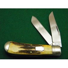 Schatt & Morgan Titusville PA. 1995 Stag 032101 Jumbo Trapper Knife - NIB Schatt & Morgan Titusville PA. 1995 Stag 032101 Jumbo Trapper Knife - NIB