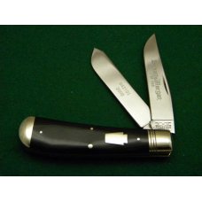 Schatt & Morgan Titusville PA. 2009 Buffalo Horn 042101 Jumbo Trapper Knife - NIB Schatt & Morgan Titusville PA. 2009 Buffalo Horn 042101 Jumbo Trapper Knife - NIB