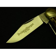 Schatt & Morgan Titusville PA. 2005 Stag 033163 Rail Splitter Stockman Knife - NIB Schatt & Morgan Titusville PA. 2005 Stag 033163 Rail Splitter Stockman Knife - NIB