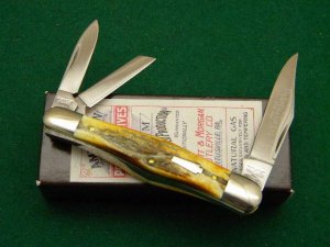 Schatt & Morgan Titusville PA. 2007 Stag 033176 Whittler Knife - NIB