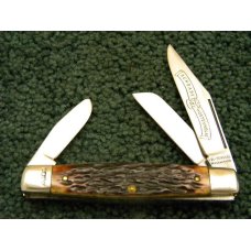 Schrade Wostenholm IXL Sheffield England Bone Stockman Knife - NIB Schrade Wostenholm IXL Sheffield England Bone Stockman Knife - NIB