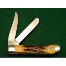Case XX Stainless USA 1 Dot (1979) Bradford Centennial Stag 5207 SP SSP Mini Trapper Knife Case XX Stainless USA 1 Dot (1979) Bradford Centennial Stag 5207 SP SSP Mini Trapper Knife