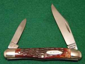 Case XX USA 1965-69 Bone 6208 Half Whittler Knife