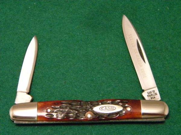 Case XX Stainless USA 10 Dot (1970) Bone 06263 SSP Eisenhower Knife Case XX Stainless USA 10 Dot (1970) Bone 06263 SSP Eisenhower Knife