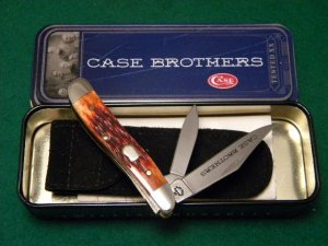 Case Bros. Cutlery Co. USA Chestnut Bone 6220 SS Peanut Knife - NIB