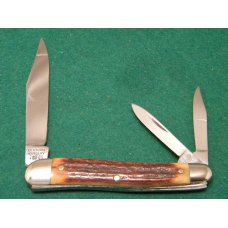 Hen and Rooster Bertram Cutlery Solingen Germany Stag 203 DS Whittler Knife c.1980's Hen and Rooster Bertram Cutlery Solingen Germany Stag 203 DS Whittler Knife c.1980's