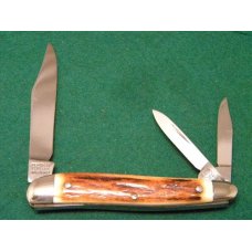 Hen and Rooster Bertram Cutlery Rostfrei Solingen Germany Stag 203 DS Whittler Knife c.1980's Hen and Rooster Bertram Cutlery Rostfrei Solingen Germany Stag 203 DS Whittler Knife c.1980's