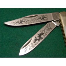 American Blade Collectors Lifetime Pearl Trapper Knife by Parker Japan American Blade Collectors Lifetime Pearl Trapper Knife by Parker Japan