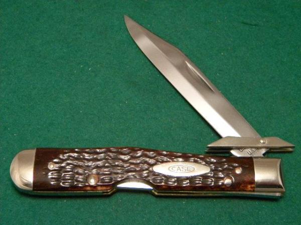 Case XX USA 6 Dot (1974) Bone 6111 1/2 Reddish Bone Lockback Cheetah Style Knife Case XX USA 6 Dot (1974) Bone 6111 1/2 Reddish Bone Lockback Cheetah Style Knife