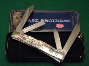 Case Bros. Cutlery Co. USA SS Paua 84052 Congress Knife - NIB
