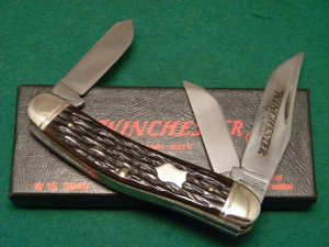 Winchester Trademark USA 1989 Bone 3949 Sowbelly Knife - NIB