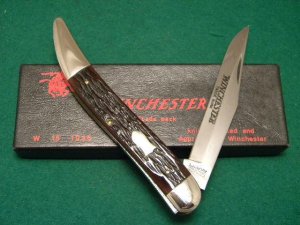 Winchester Trademark USA 1990 Bone 1936 BGSL 1995 1 of 150 Toothpick Knife - NIB