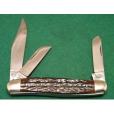 John Primble India Steel Works 1988 Bone 5330 Stockman Knife - NIB John Primble India Steel Works 1988 Bone 5330 Stockman Knife - NIB