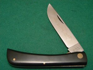 Scarce Case XX Stainless USA 4 Dot (1976) Black 2138 L SS Linerlock Sod Buster Knife