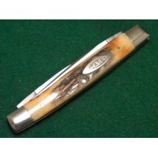 Case XX Stainless USA 5233 SSP 4 Dot (1976) Stag 2 Blade Pen Knife Case XX Stainless USA 5233 SSP 4 Dot (1976) Stag 2 Blade Pen Knife