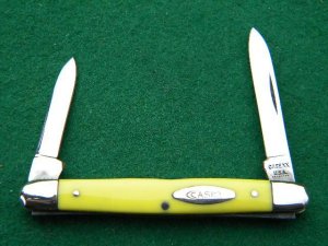 Case XX USA 8 Dot (1972) 3201 Yellow Composition Pen - Mint