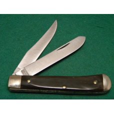 Col. Coon Tenn., USA 1984 Colonel Coon Knife Collectors Horn Trapper Knife *Fileworked* - NIB Col. Coon Tenn., USA 1984 Colonel Coon Knife Collectors Horn Trapper Knife *Fileworked* - NIB