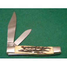 Custom Stag 2 Blade Stockman Knife by A.M. Mayhall - C. 1960's Custom Stag 2 Blade Stockman Knife by A.M. Mayhall - C. 1960's