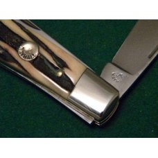 Custom Stag 2 Blade Stockman Knife by A.M. Mayhall - C. 1960's Custom Stag 2 Blade Stockman Knife by A.M. Mayhall - C. 1960's
