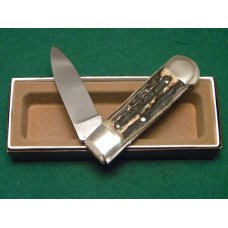 Weidmannsheil Solingen Germany Stag Lockback Knife - NIB Weidmannsheil Solingen Germany Stag Lockback Knife - NIB