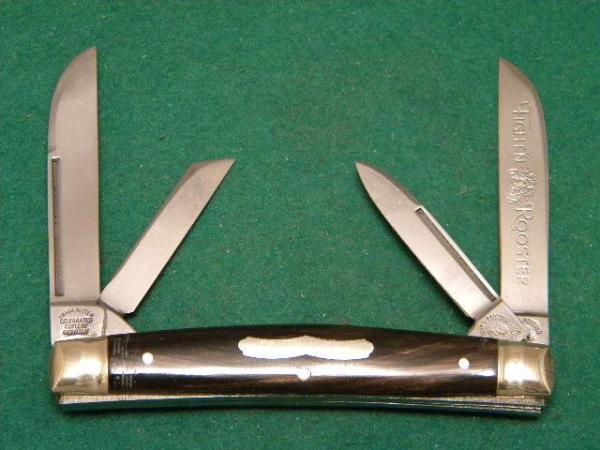 Fight'n Rooster Frank Buster Celebrated Cutlery Germany Horn 4 Blade Congress Knife - Rare Fight'n Rooster Frank Buster Celebrated Cutlery Germany Horn 4 Blade Congress Knife - Rare