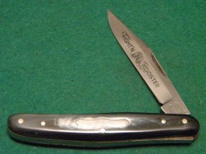 Fight'n Rooster Frank Buster Cutlery Co. Germany Horn 1 Blade Knife