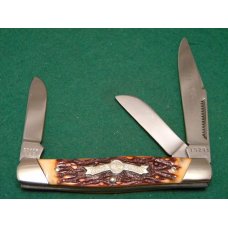 Boker USA Tree Brand 1976 Olde Stag 70485 Delrin Stockman Knife - NIB Boker USA Tree Brand 1976 Olde Stag 70485 Delrin Stockman Knife - NIB
