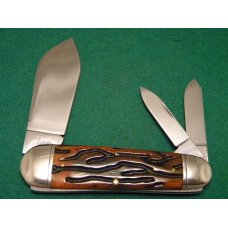 Schatt & Morgan Titusville PA. 2006 Bone 043213 File & Wire Sunfish Whittler Knife - NIB Schatt & Morgan Titusville PA. 2006 Bone 043213 File & Wire Sunfish Whittler Knife - NIB