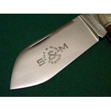 Schatt & Morgan Titusville PA. 2006 Bone 043213 File & Wire Sunfish Whittler Knife - NIB Schatt & Morgan Titusville PA. 2006 Bone 043213 File & Wire Sunfish Whittler Knife - NIB