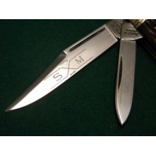 Schatt & Morgan Titusville PA. 1991 Bone 042151 Mini Trapper Knife - NIB Schatt & Morgan Titusville PA. 1991 Bone 042151 Mini Trapper Knife - NIB