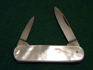 Fight'n Rooster Frank Buster Celebrated Cutlery Germany Pearl Little 2 Blade Pen Knife