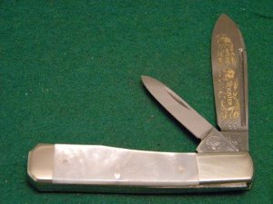 Fight'n Rooster Frank Buster Celebrated Cutlery Germany Pearl 