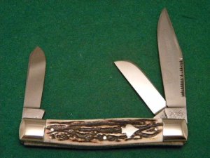 Bulldog Brand Solingen Germany Stag Stockman Knife 