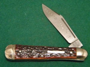 Fight'n Rooster Frank Buster Cutlery Co. Germany Bone Deuces Wild Knife