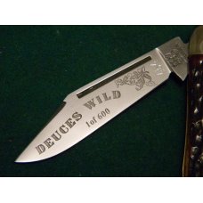 Fight'n Rooster Frank Buster Cutlery Co. Germany Bone Deuces Wild Knife Fight'n Rooster Frank Buster Cutlery Co. Germany Bone Deuces Wild Knife