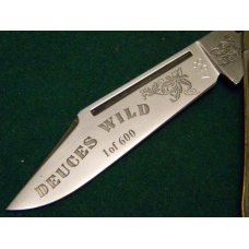 Fight'n Rooster Frank Buster Cutlery Co. Germany Stag Deuces Wild Knife