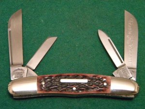 Fight'n Rooster Frank Buster Celebrated Cutlery Germany Bone Congress Knife