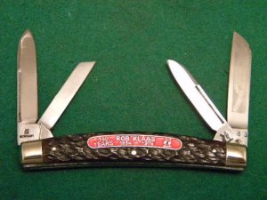 Kissing Crane Robi Klass Solingen Germany Bone 140 Years 1834-1974 Congress Knife