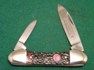 Kissing Crane Robi Klass Solingen Germany Bone KC 2929 Mini Canoe (Baby Butterbean) Knife